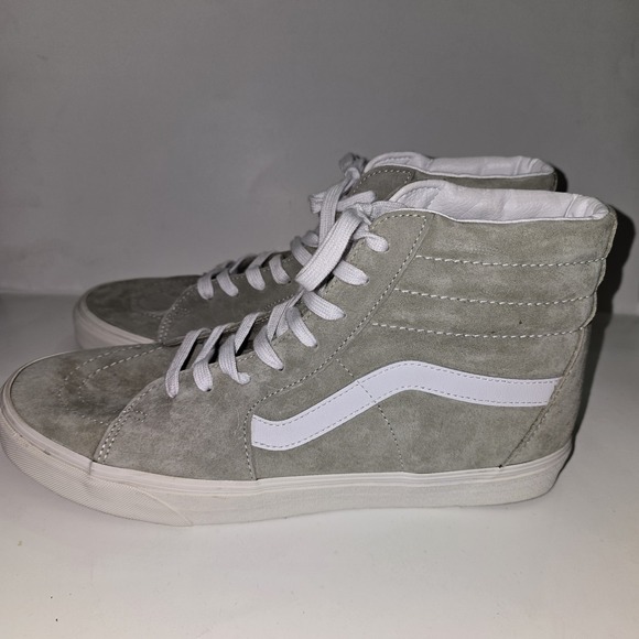 Vans SK8-Hi HEIQ Eco Dry Shoes Mens Sz 13 Suede Sage Green Skate Sneakers - Picture 5 of 8